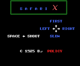 Safari X — sstitle (JP)