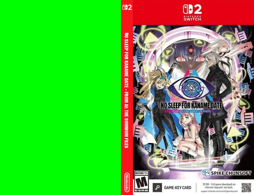 No Sleep for Kaname Date - From AI - The Somnium Files — box-texture (US)