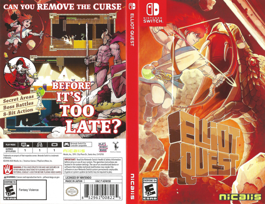 Elliot Quest — box-texture (US)