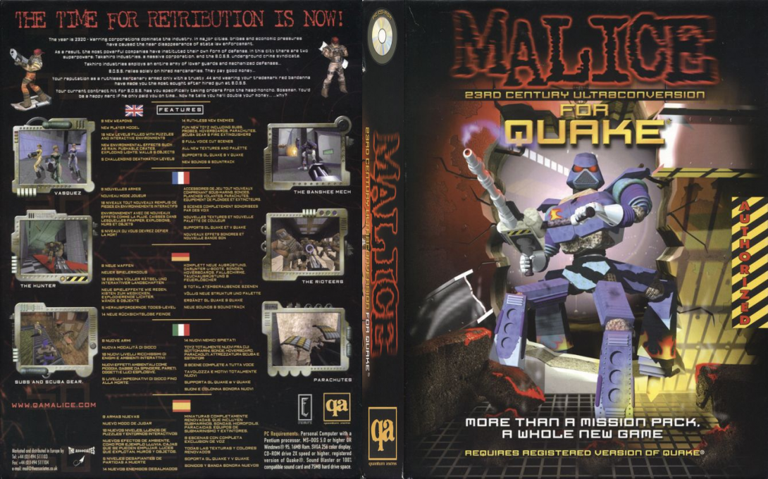Malice - 23rd Century Ultraconversion for Quake — box-texture (EU)
