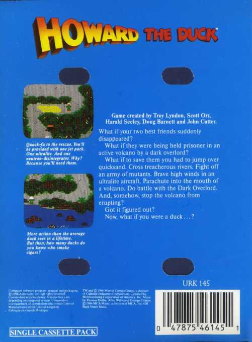 Howard The Duck — box-2D-back (EU)