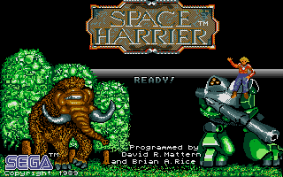 Space Harrier — sstitle (US)