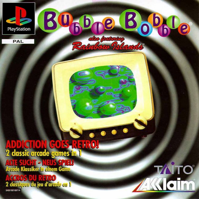 Bubble Bobble also featuring Rainbow Islands — box-2D (EU)