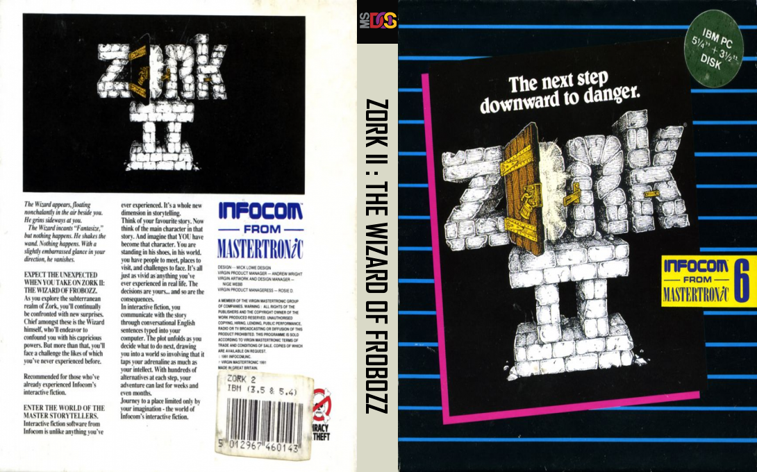 Zork 2 - The Wizard Of Frobozz — box-texture (EU)
