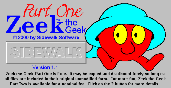 Zeek the Geek: Part One and Two box art
