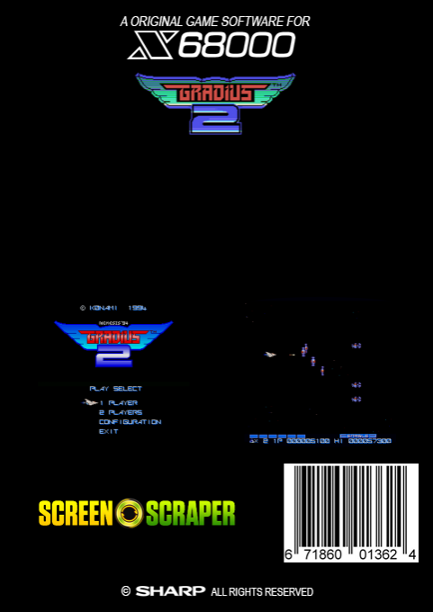 Gradius 2 Msx Hack — box-2D-back (SS)
