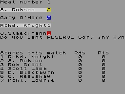 Speedway - League Cup Knockout — ss (WOR)