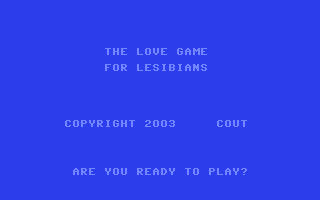 The Lesbian Love Game — sstitle (WOR)
