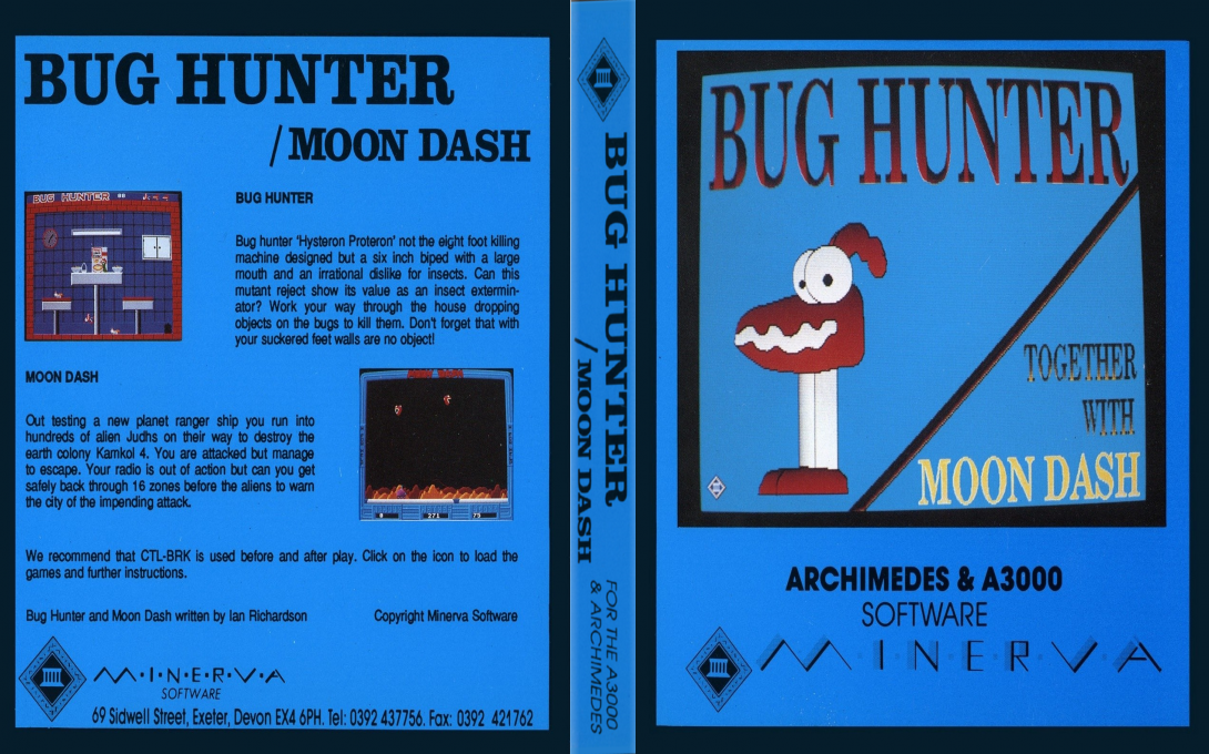 Bug Hunter and Moon Dash — box-texture (UK)