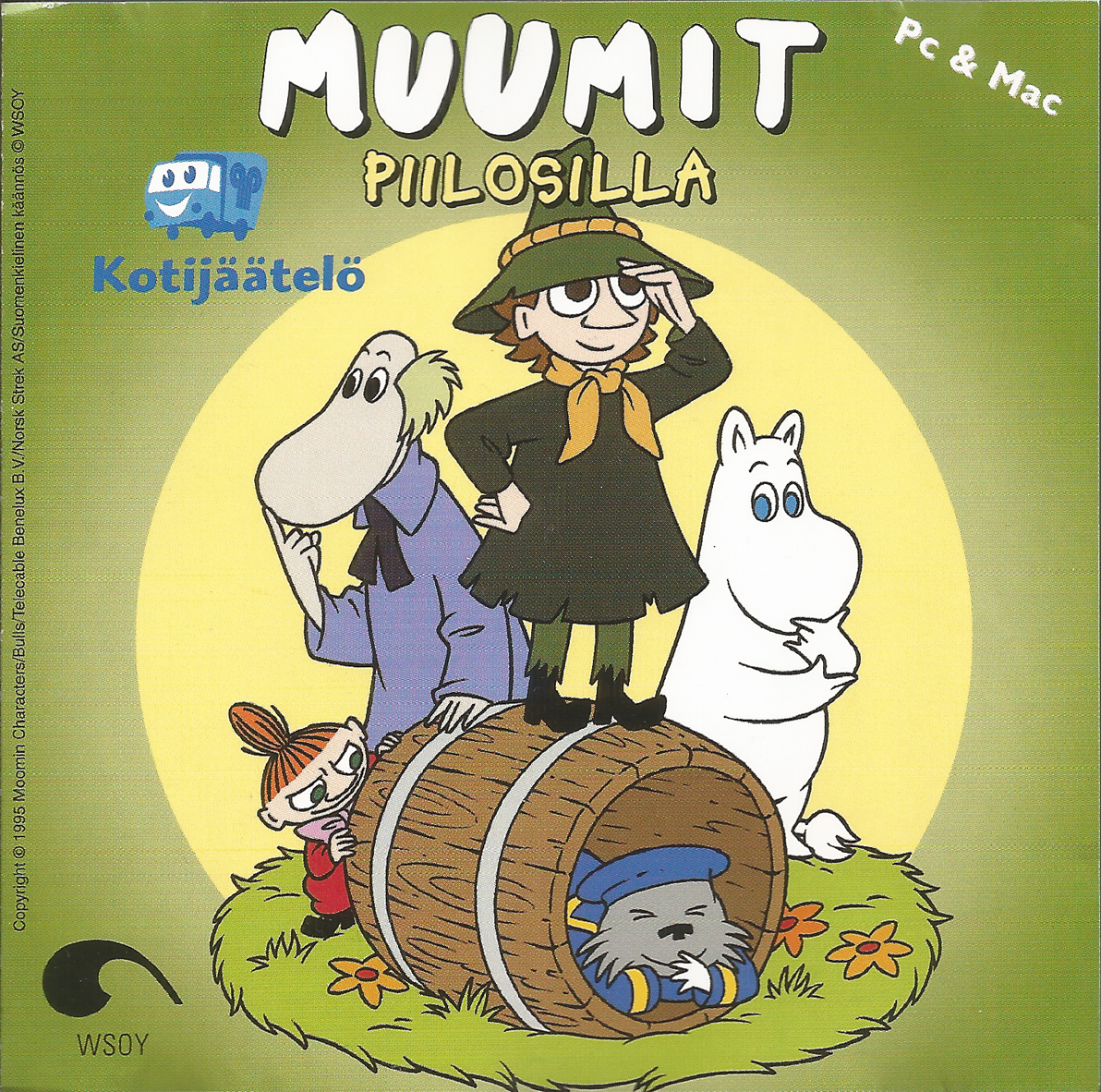 Muumit Piilosilla box art