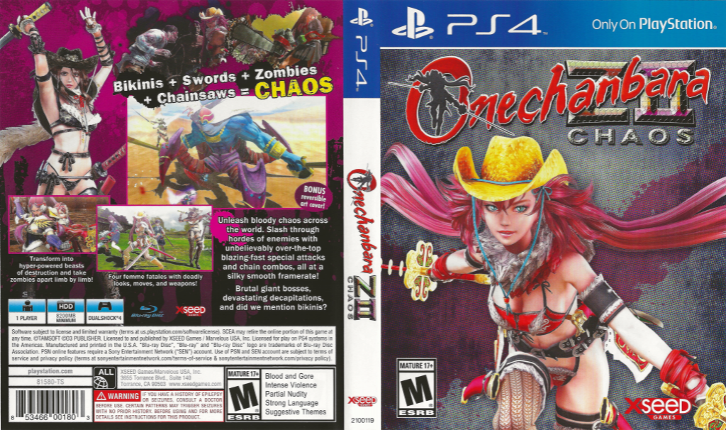 Onechanbara Z 2 - Chaos — box-texture (US)