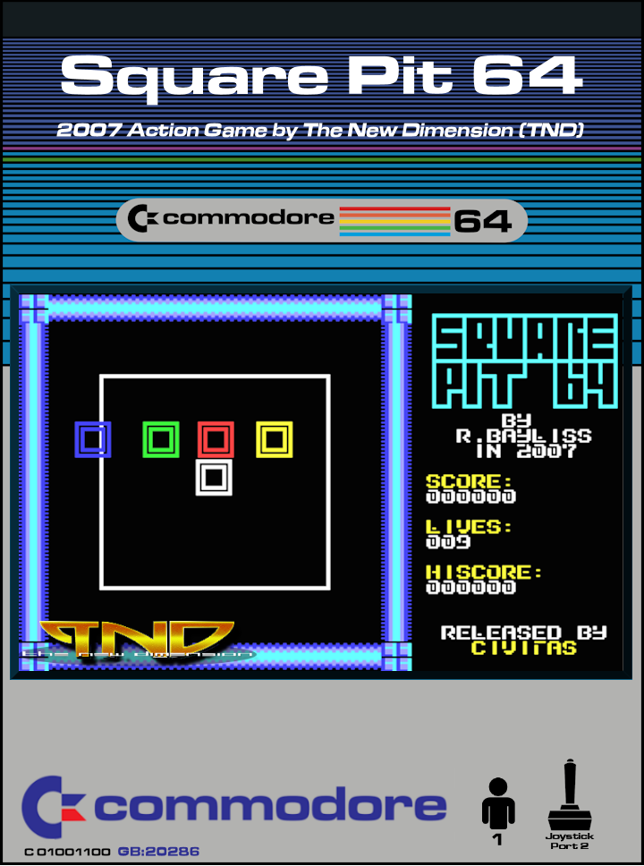 Square Pit 64 box art