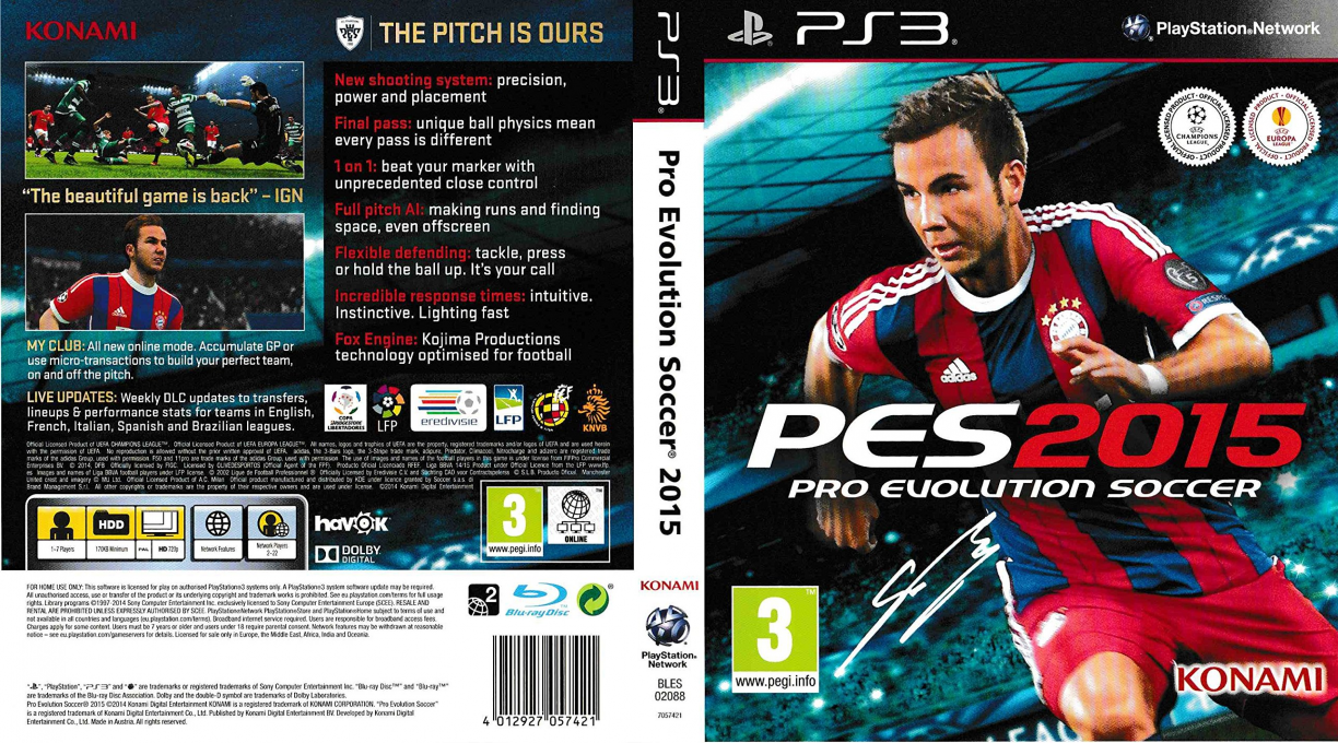 PES 2015 - Pro Evolution Soccer — box-texture (EU)