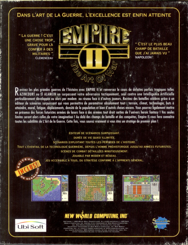 Empire 2 - The Art Of War — box-2D-back (FR)