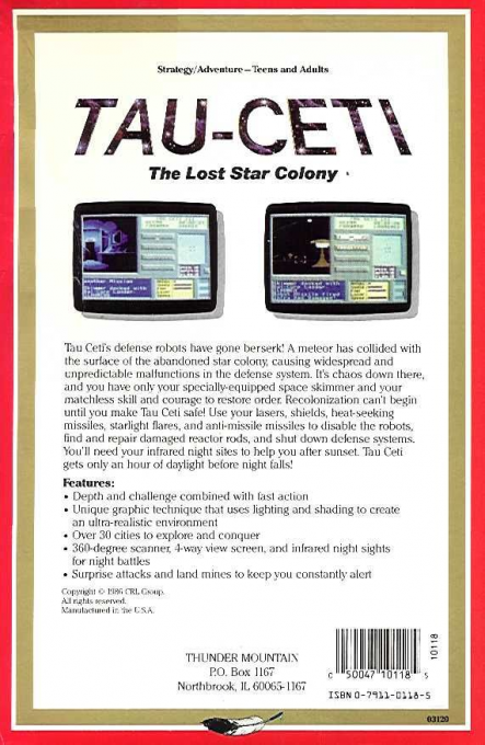 Tau Ceti — box-2D-back (US)