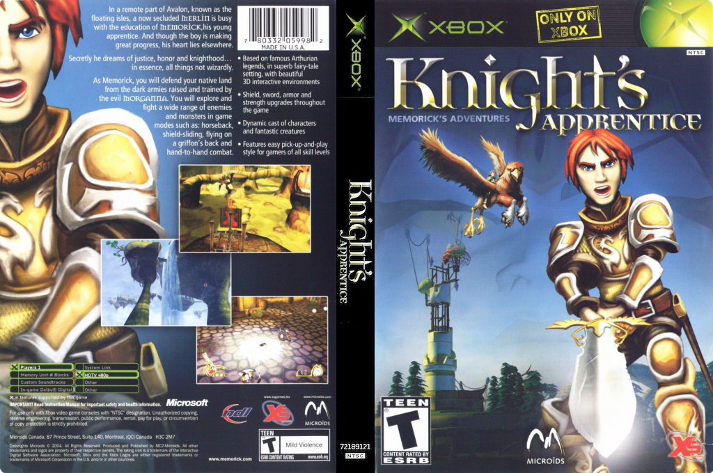 Knight's Apprentice - Memorick's Adventures — box-texture (US)