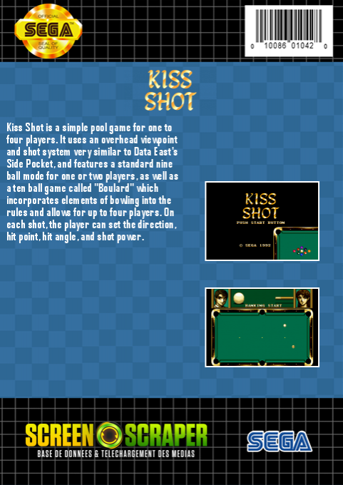 Kiss Shot — box-2D-back (WOR)