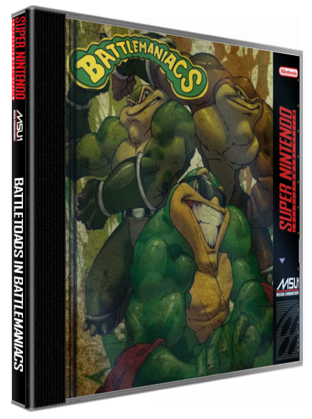 Battletoads in Battlemaniacs — box-3D (US)