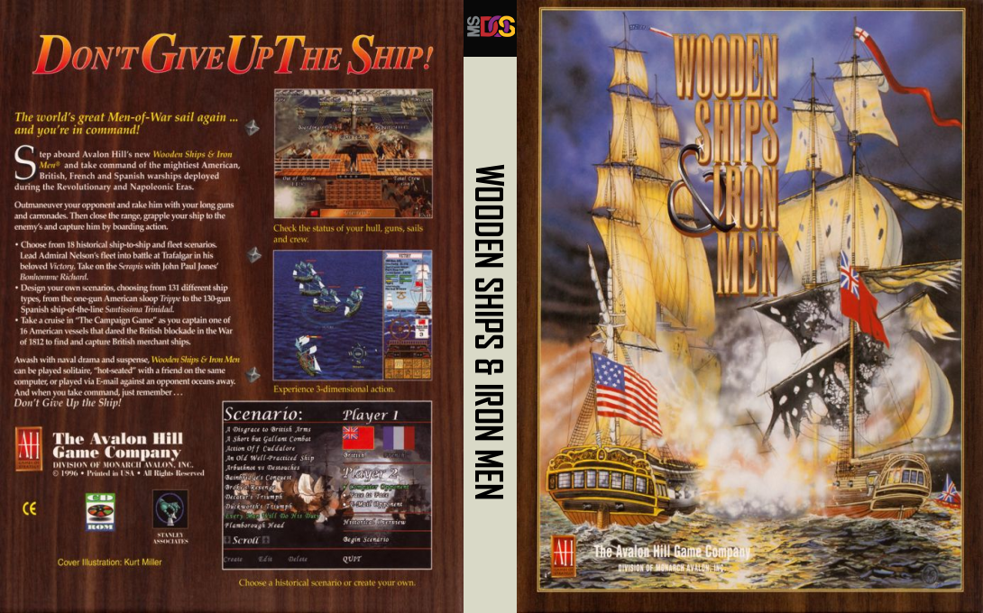 Wooden Ships And Iron Men — box-texture (US)