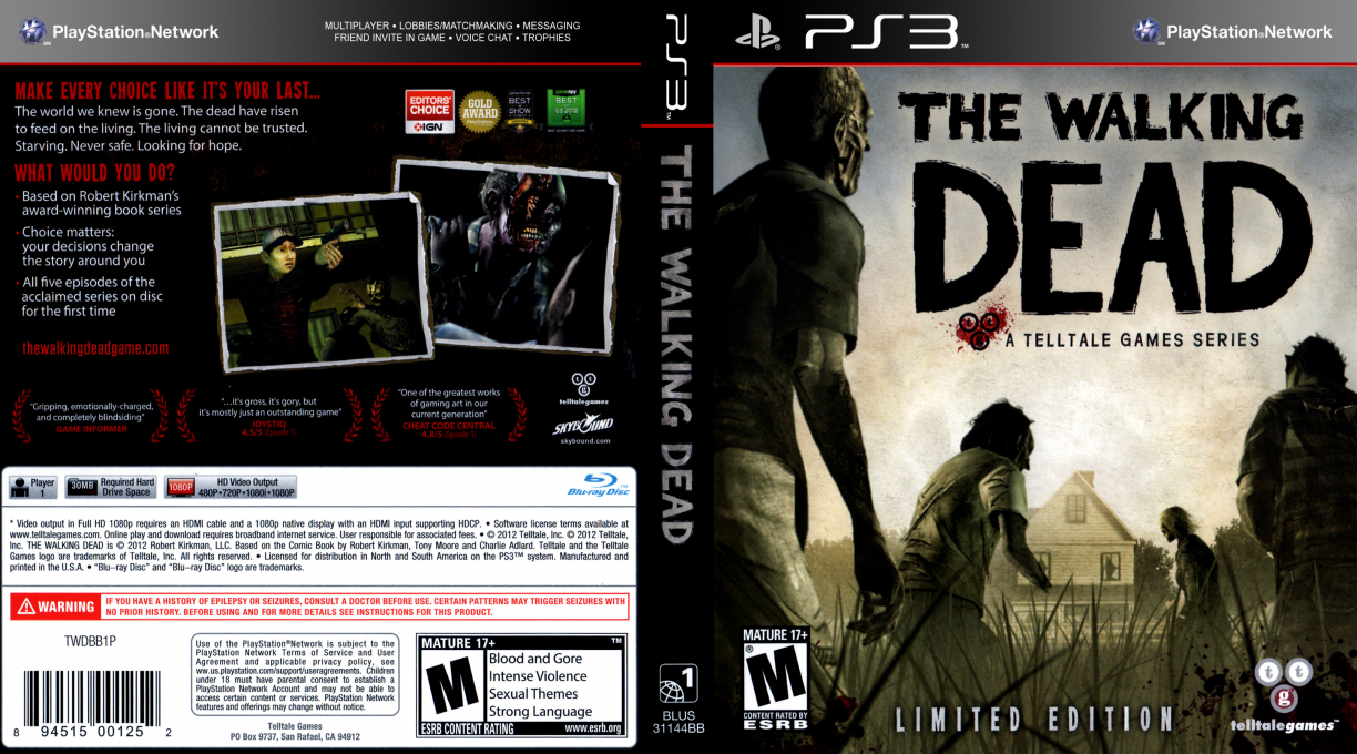 Walking Dead, The - A Telltale Games Series — box-texture (US)