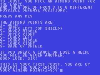 Joust — ss (WOR)