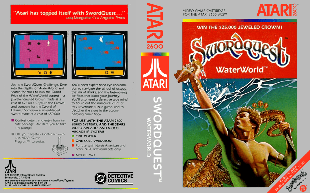 Swordquest - Waterworld — box-texture (US)