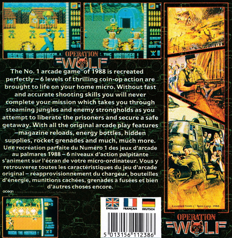 Operation Wolf — box-2D-back (EU)