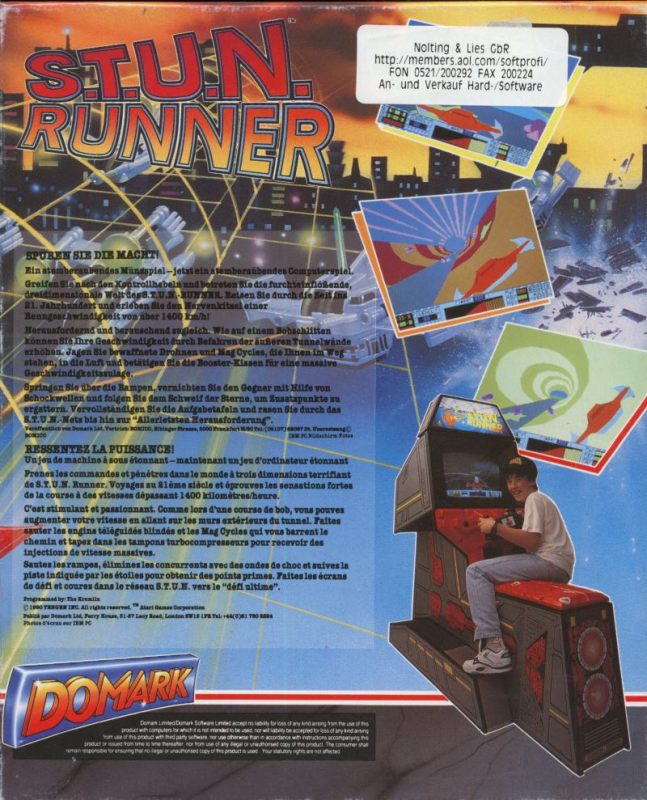 S.T.U.N. Runner — box-2D-back (EU)