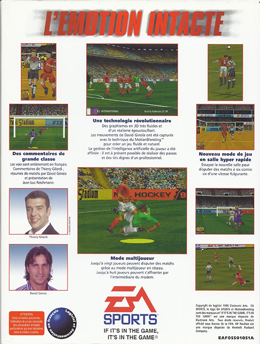 FIFA Soccer 97 — box-2D-back (FR)