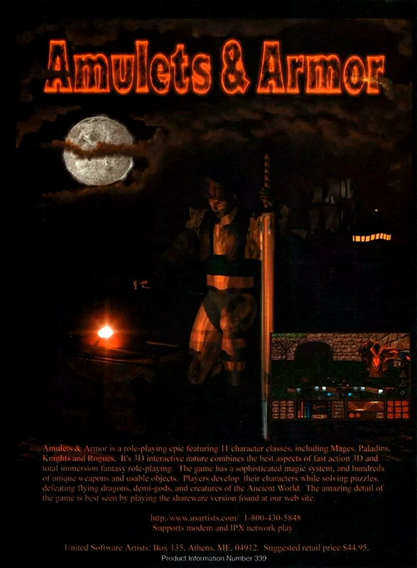 Amulets And Armor — box-2D-back (US)
