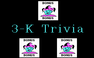3-K Trivia — sstitle (WOR)