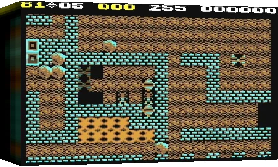 Boulder Dash De Luxe Remix 3 — box-3D (WOR)