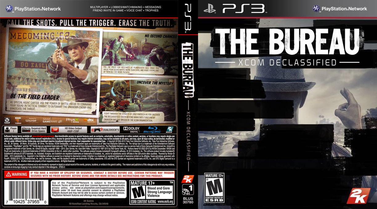 Bureau, The - XCOM Declassified — box-texture (US)