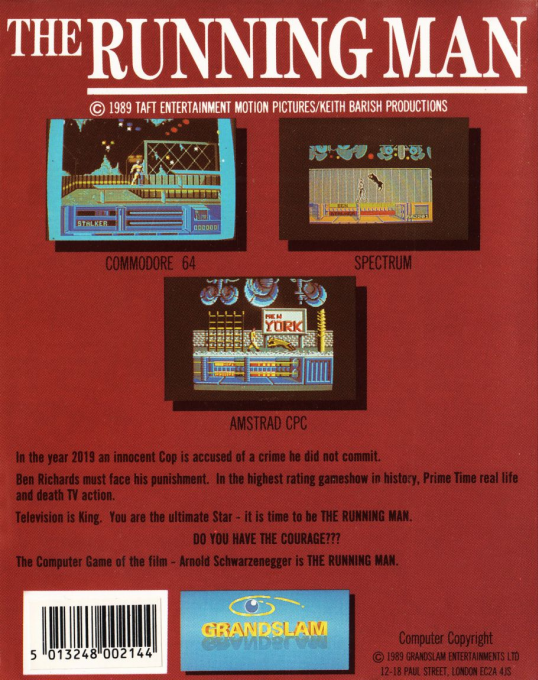 Running Man, The — box-2D-back (EU)