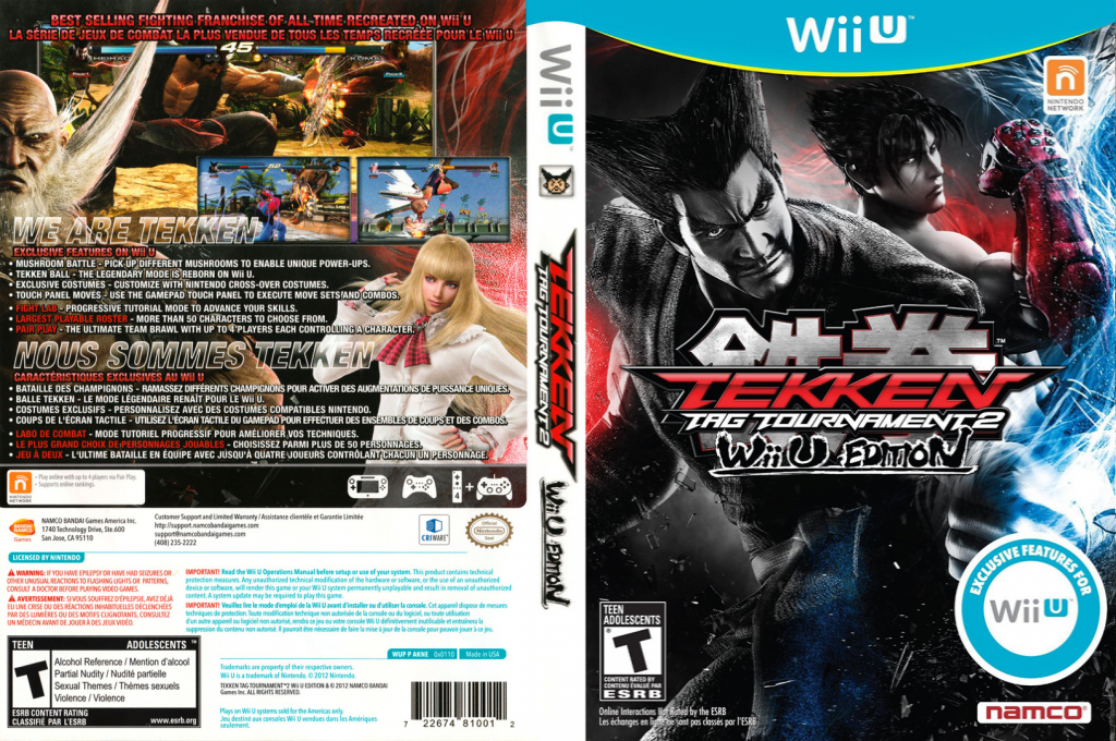 Tekken Tag Tournament 2 - Wii U Edition — box-texture (US)