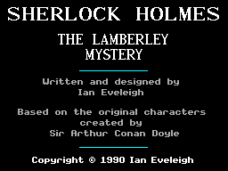 Sherlock Holmes - The Lamberley Mystery — sstitle (WOR)