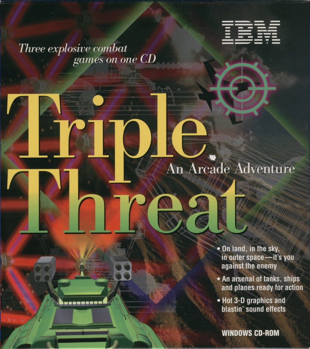 Triple Threat: An Arcade Adventure box art