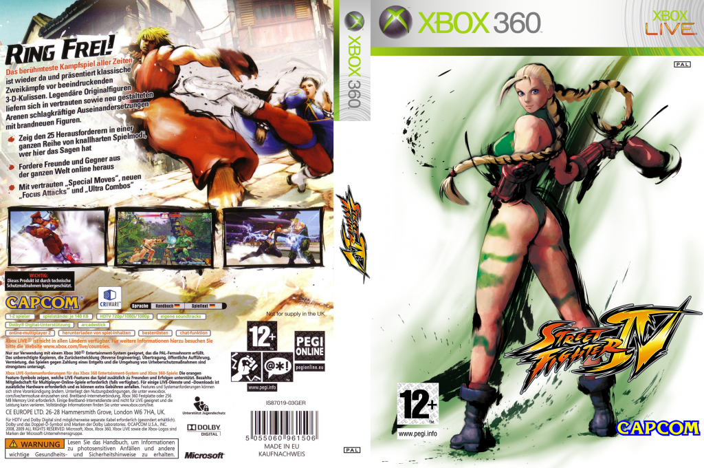 Street Fighter IV — box-texture (DE)