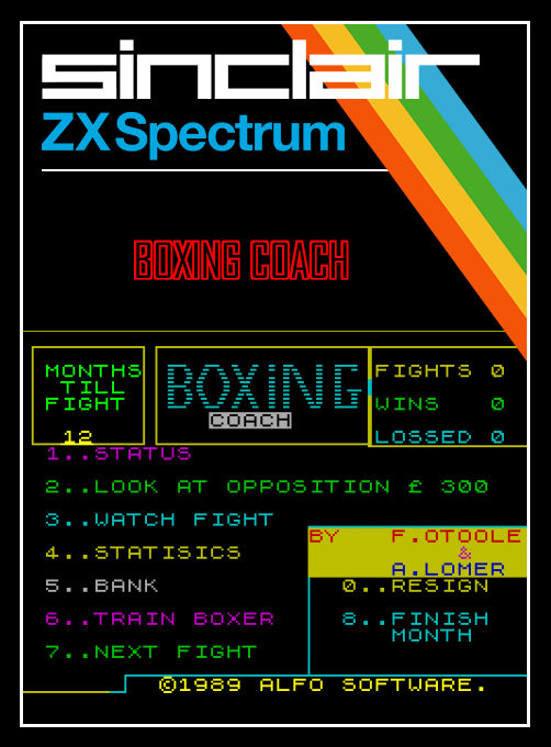 Boxing Coach box art