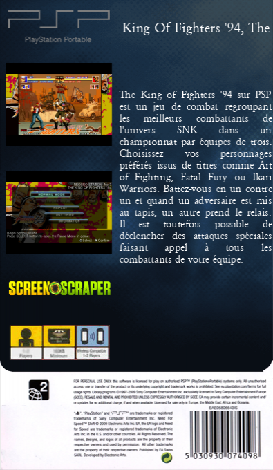 King of Fighters '94, The — box-2D-back (SS)
