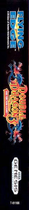 Double Dragon 3 - The Arcade Game — box-2D-side (US)