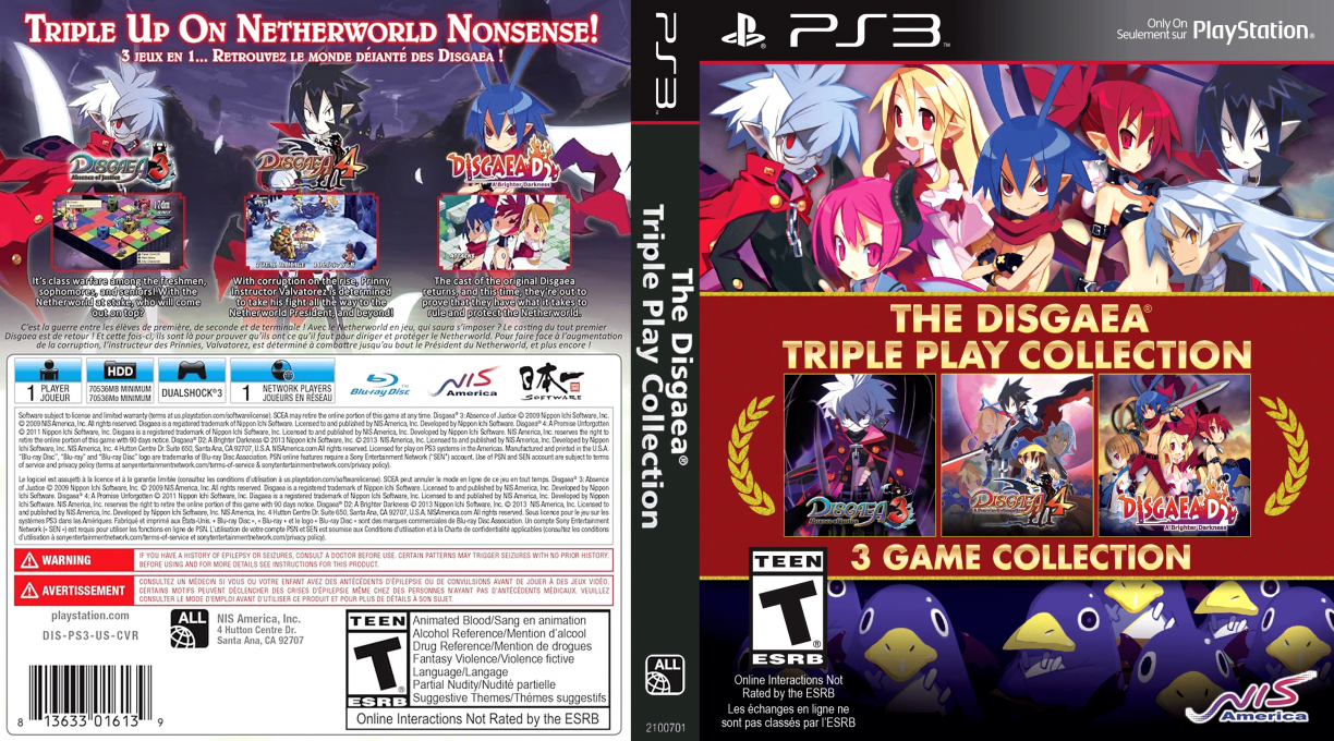Disgaea Triple Play Collection, The — box-texture (CA)