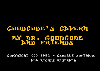 Dr. Goodcode's Cavern — sstitle (WOR)