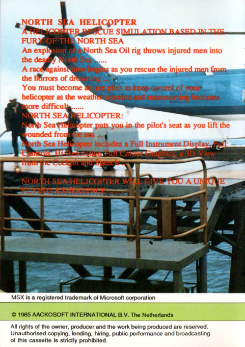 North Sea Helicopter — box-2D-back (NL)