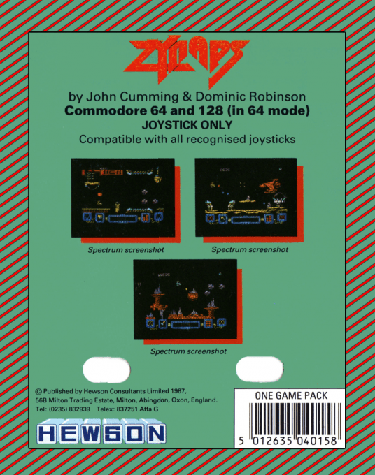 Zynaps — box-2D-back (EU)