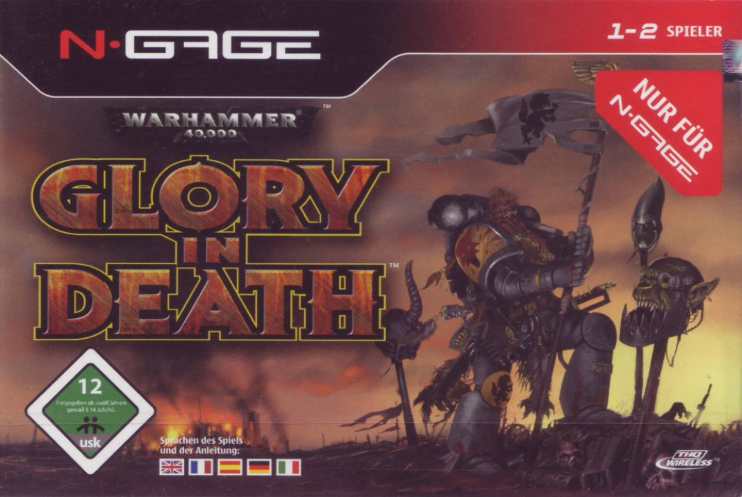 Warhammer 40.000 - Glory In Death — box-2D (DE)