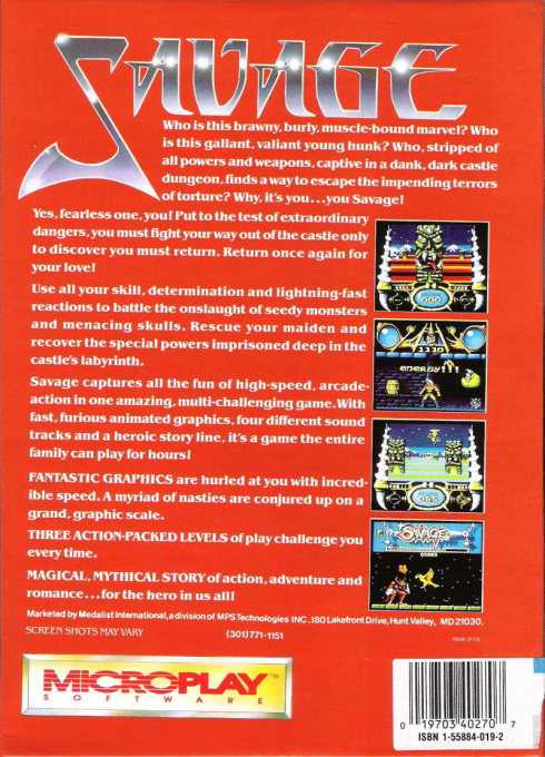 Savage — box-2D-back (US)
