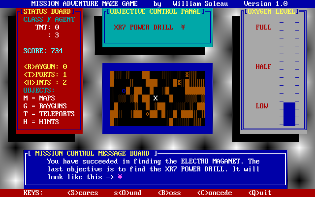 Maze Mission Adventure Game — ss (WOR)