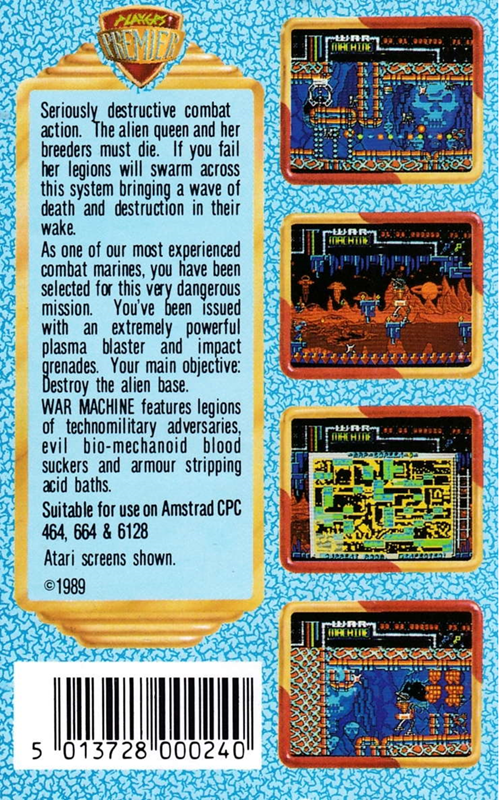 War Machine — box-2D-back (EU)