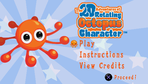 The 2d Adventures Of Rotating Octopus Character — sstitle (WOR)